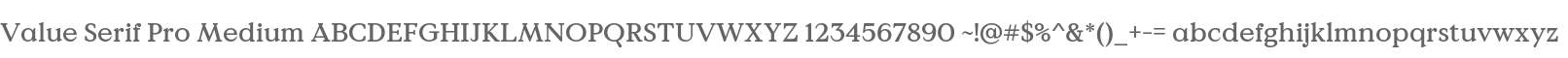 Value Serif Pro Medium