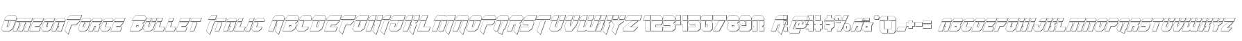 OmegaForce Bullet Italic