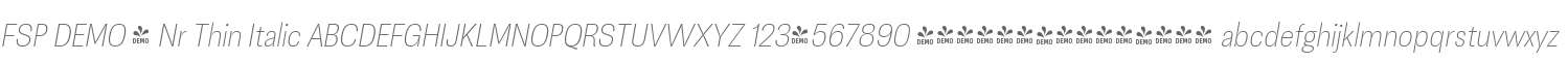 FSP DEMO - Nr Thin