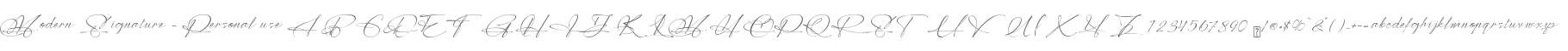 Modern Signature - Personal use