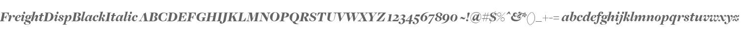 FreightDispBlackItalic