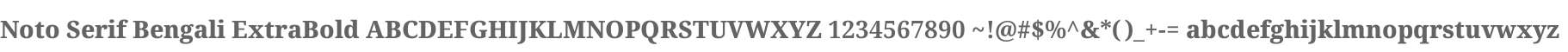 Noto Serif Bengali ExtraBold