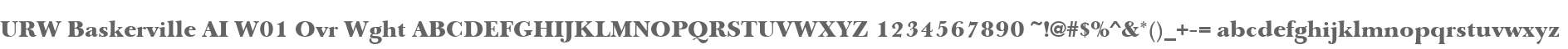 URW Baskerville AI W01 Ovr Wght