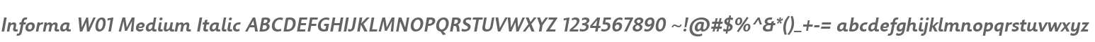 Informa W01 Medium Italic