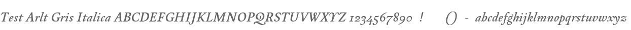 Test_Arlt Gris Italica