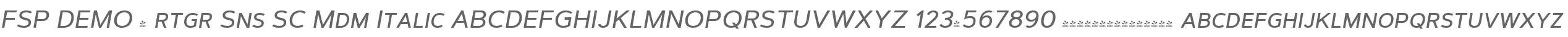 FSP DEMO - rtgr Sns SC Mdm
