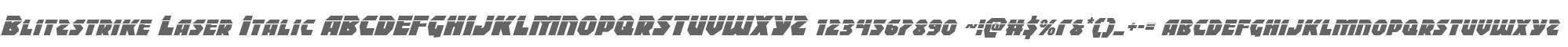 Blitzstrike Laser Italic