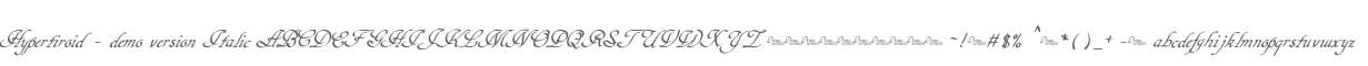 Hypertiroid - demo version Italic