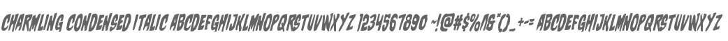 Charmling Condensed Italic