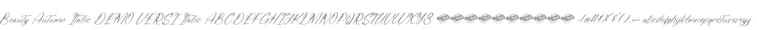 Beauty Autumn Italic DEMO VERSI