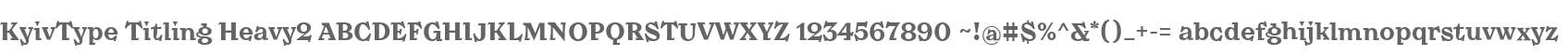 KyivType Titling