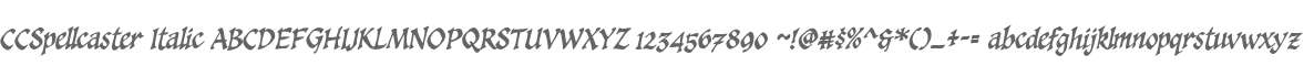 CCSpellcaster Italic