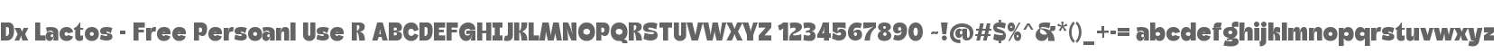 Dx Lactos - Free Persoanl Use