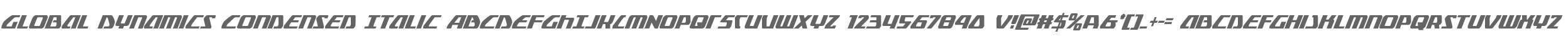 Global Dynamics Condensed Italic