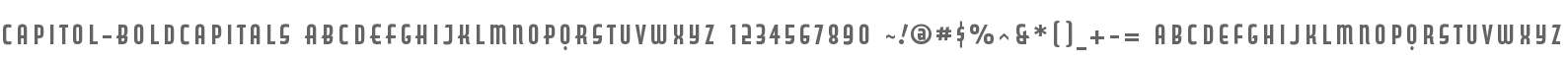 Capitol Bold Capitals