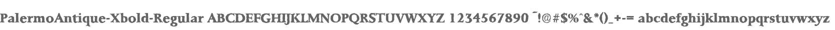 PalermoAntique-Xbold-Regular