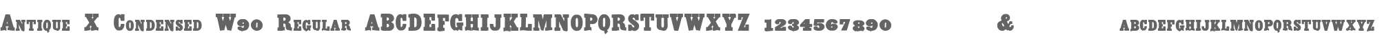 Antique X Condensed W90 Regular