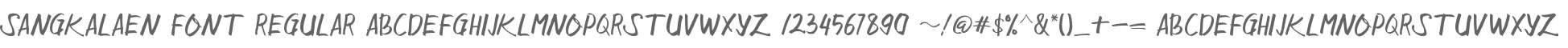 Sangkalaen Font Regular