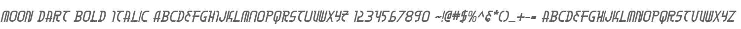 Moon Dart Bold Italic
