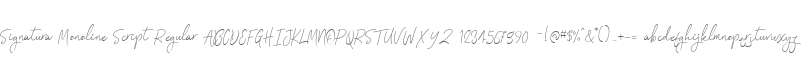 Signatura Monoline Script Regular