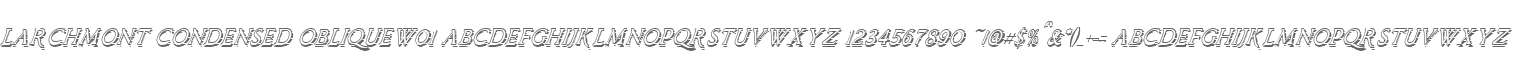 Larchmont Condensed ObliqueW01