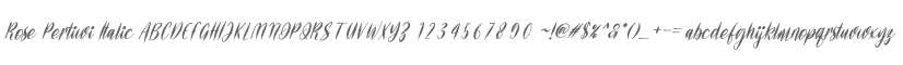 Rose Pertiwi Italic