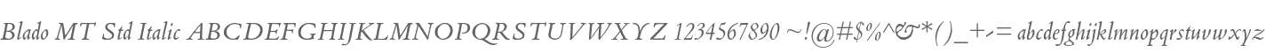 Blado MT Std Italic