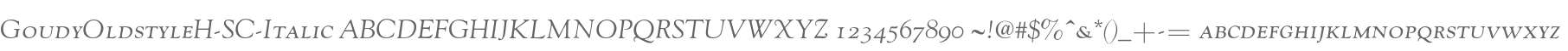 GoudyOldstyleH-SC-Italic