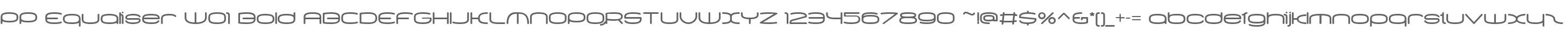 PP Equaliser W01 Bold
