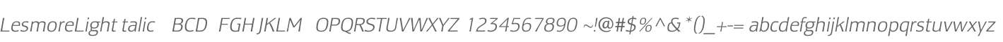 LesmoreLightItalic
