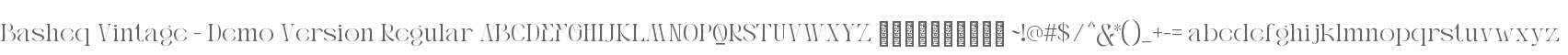 Basheq Vintage - Demo Version