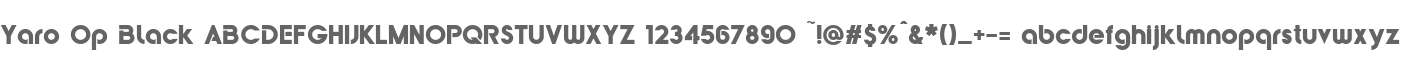 Yaro Op Black