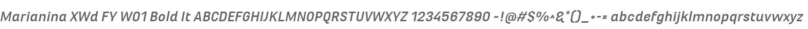 Marianina XWd FY W01 Bold It