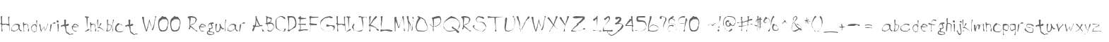 Handwrite Inkblot W00 Regular