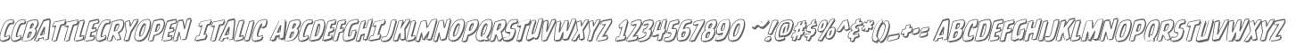 CCBattleCryOpen Italic