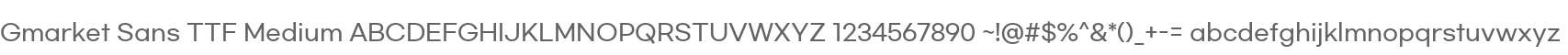 Gmarket Sans TTF Medium
