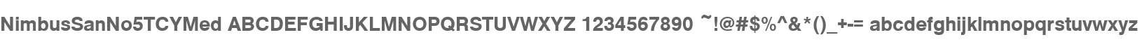 NimbusSanNo5TCYMed