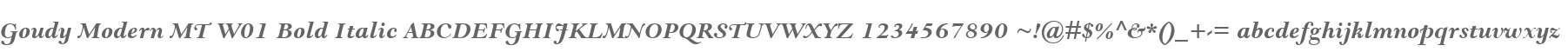 Goudy Modern MT W01 Bold Italic