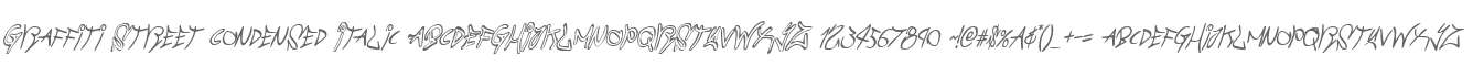 Graffiti Street Condensed Italic