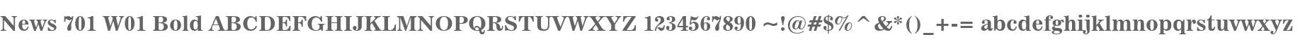 News 701 W01 Bold