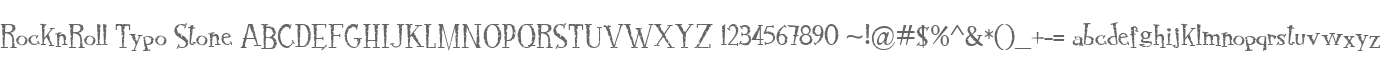 RocknRoll Typo Stone