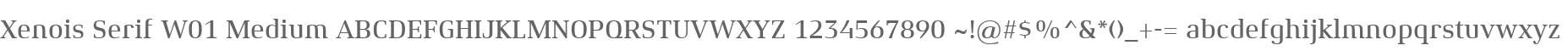 Xenois Serif W01 Medium