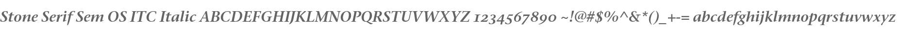 Stone Serif Sem OS ITC Italic