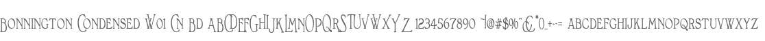 Bonnington Condensed W01 Cn Bd