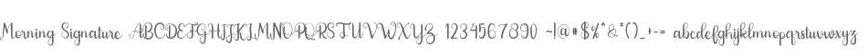 Morning Signature