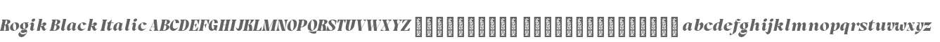 Rogik Black Italic