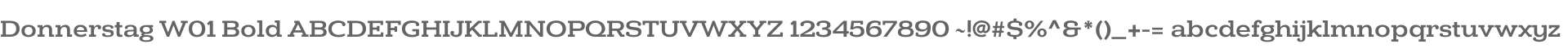 Donnerstag W01 Bold