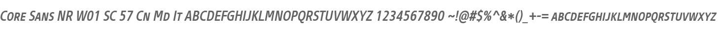 Core Sans NR W01 SC 57 Cn Md It