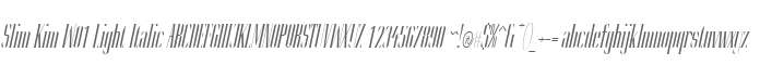Slim Kim W01 Light Italic