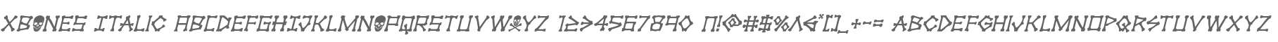 xBONES Italic